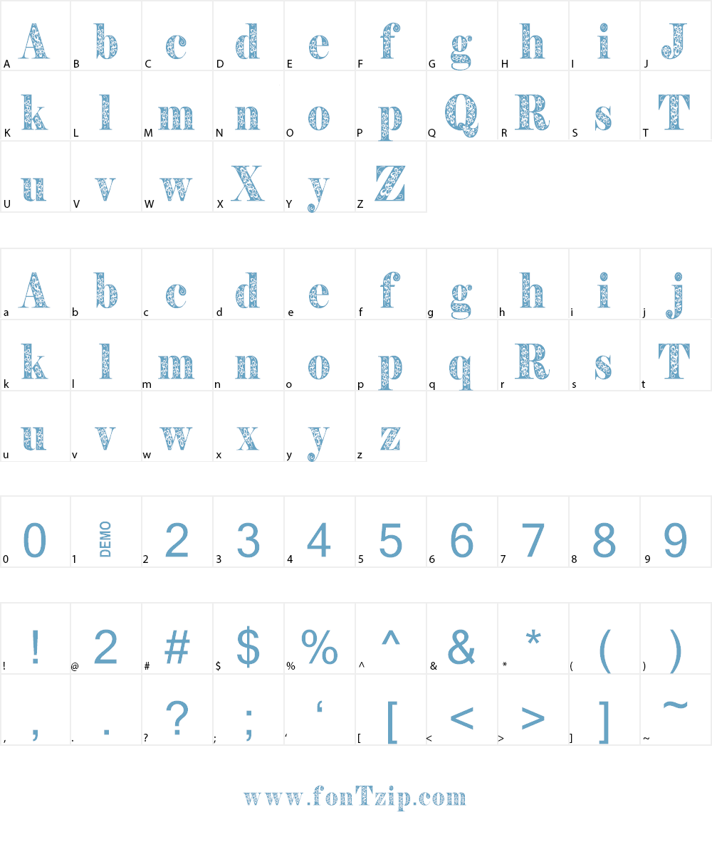 Pryma Font Character